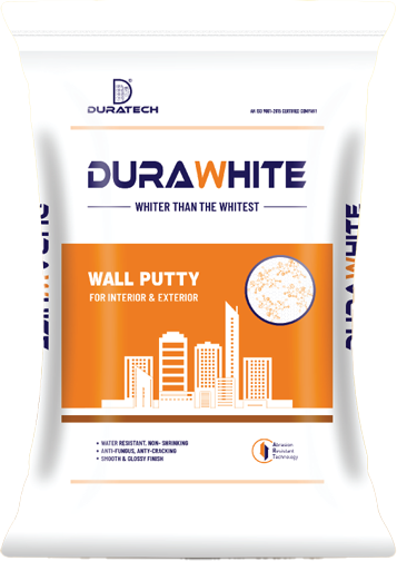 Dura White Wall Putty by Duratech Industries – smooth glossy finish with quick and easy application