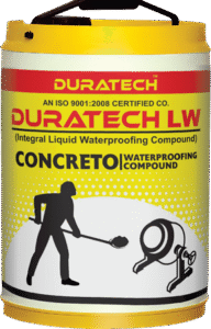 Duratech Waterproofing – enhances adhesion, reduces shrinkage, and improves water resistance in concrete and mortar
