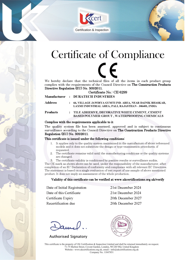 ce 6299 duratech industries ce mark
