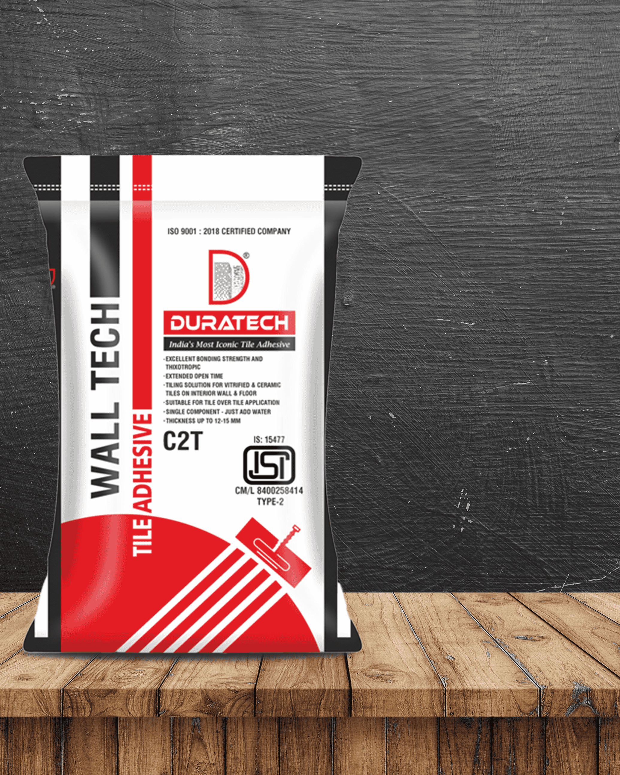 Duratech Wall Tech – high-performance polymer-based tile adhesive for walls and floors